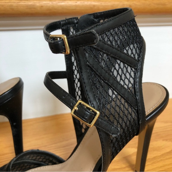 SAKS FIFTH AVENUE WOMENS SHOES SIZE 7 M GENUINE LEATHER 4" HEELS, BLACK, ZIPPER - Picture 9 of 12